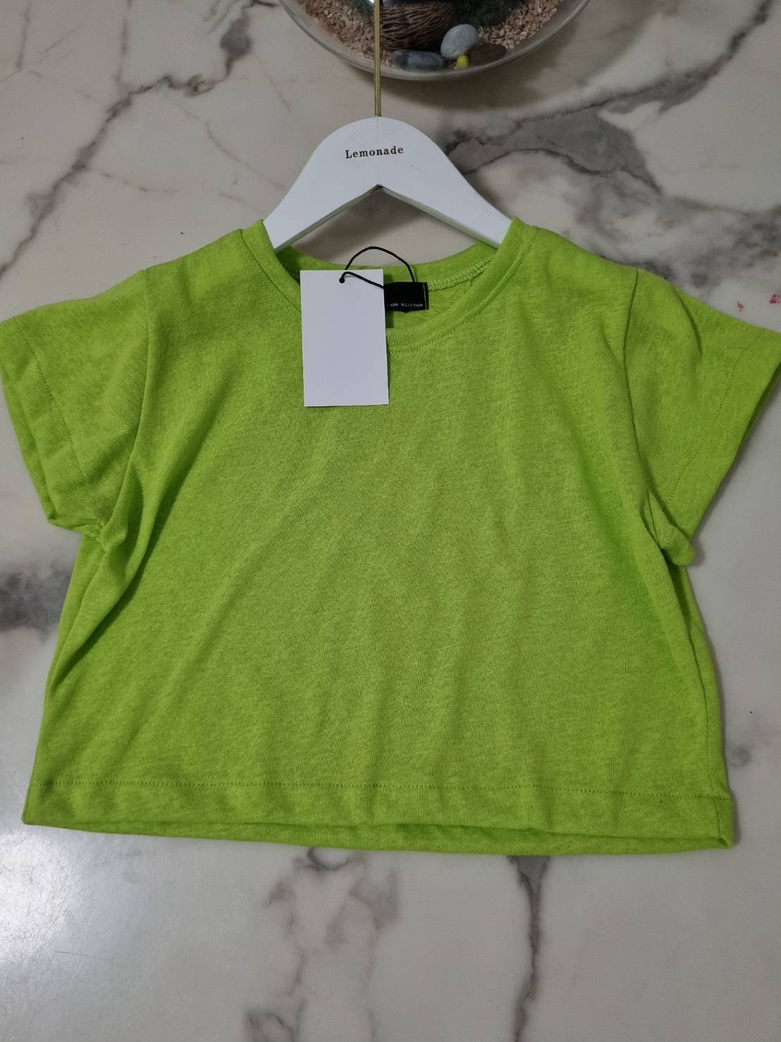 เสื้อครอปเอวลอย แฟชั่นเกาหลี สไตล์วินเทจใส่สบาย