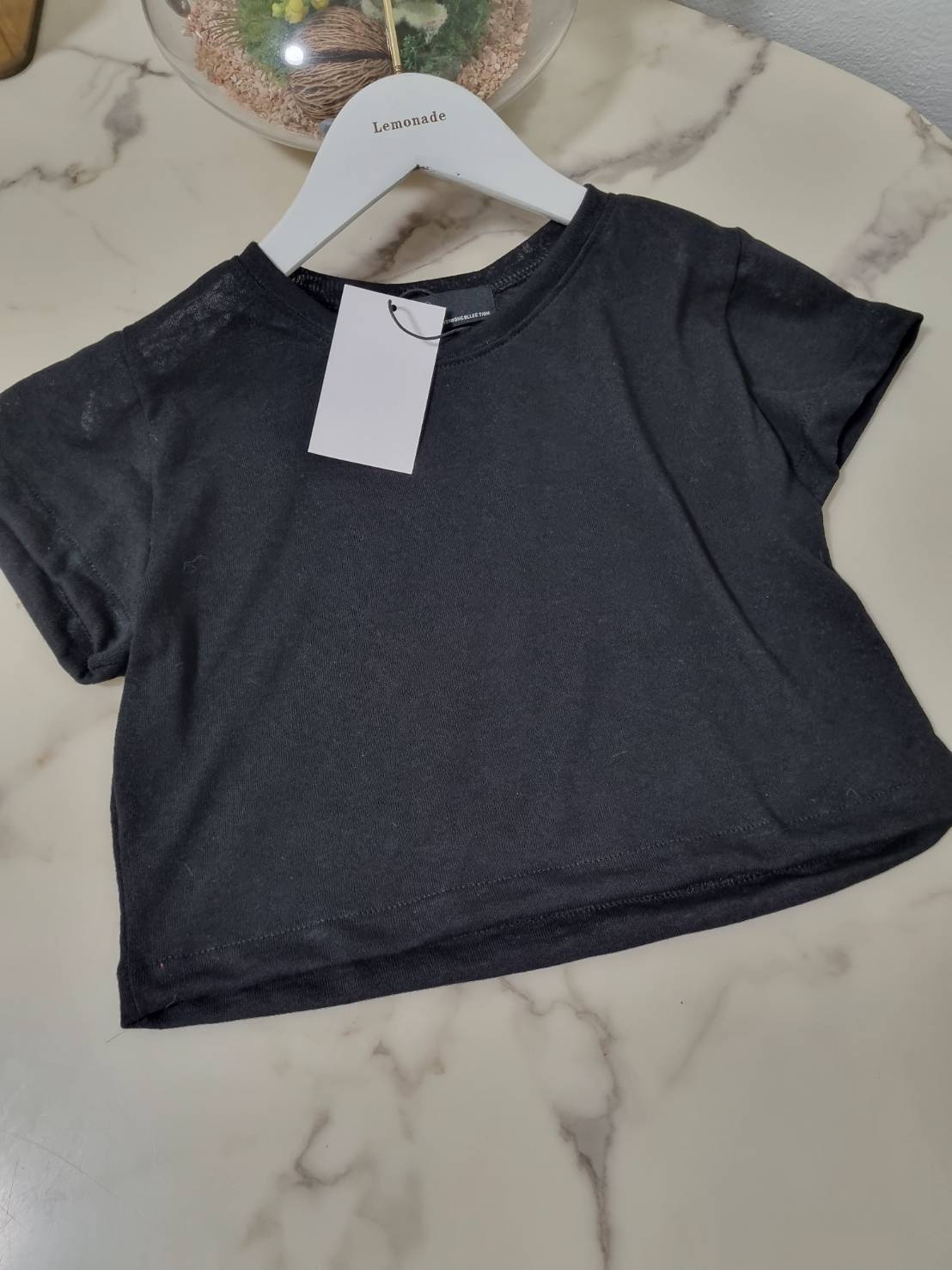 เสื้อครอปเอวลอย แฟชั่นเกาหลี สไตล์วินเทจใส่สบาย