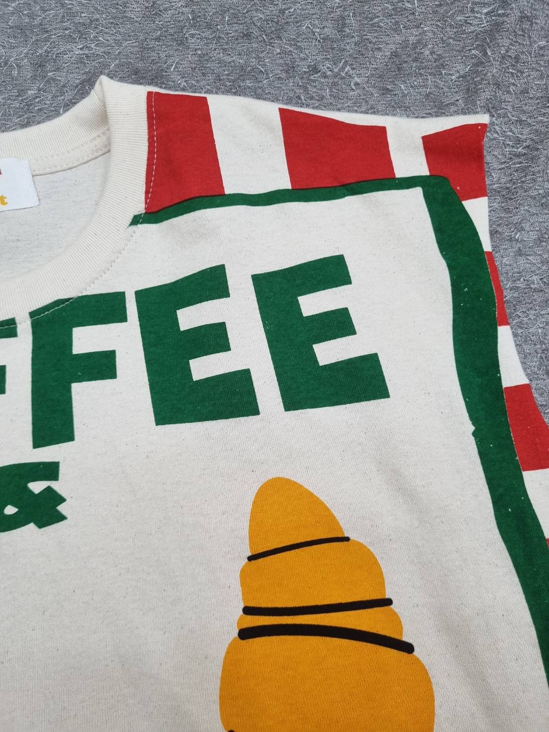 เสื้อครอปแฟชั่น Coffee PASTRIES   ลายกาแฟขนมปังสไตล์เกาหลี (สำเนา)