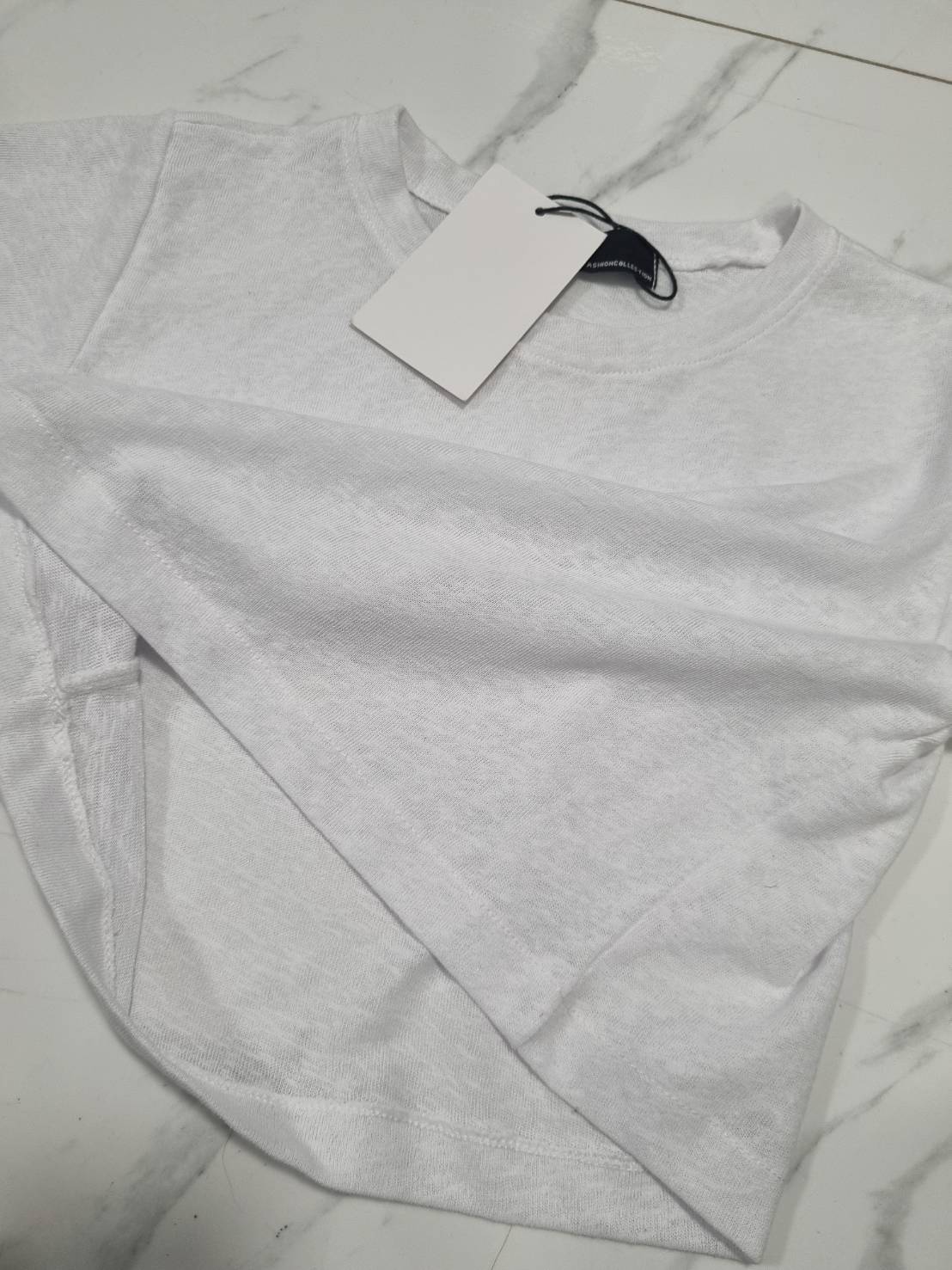 เสื้อครอปเอวลอย แฟชั่นเกาหลี สไตล์วินเทจใส่สบาย